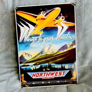 Mint Condition Vintage Northwest Metal Sign